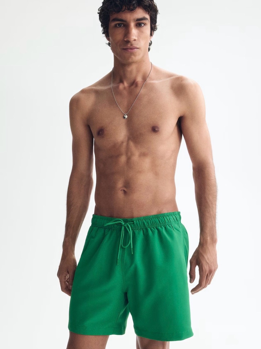 H&M Bright Green Men's Swim Trunks